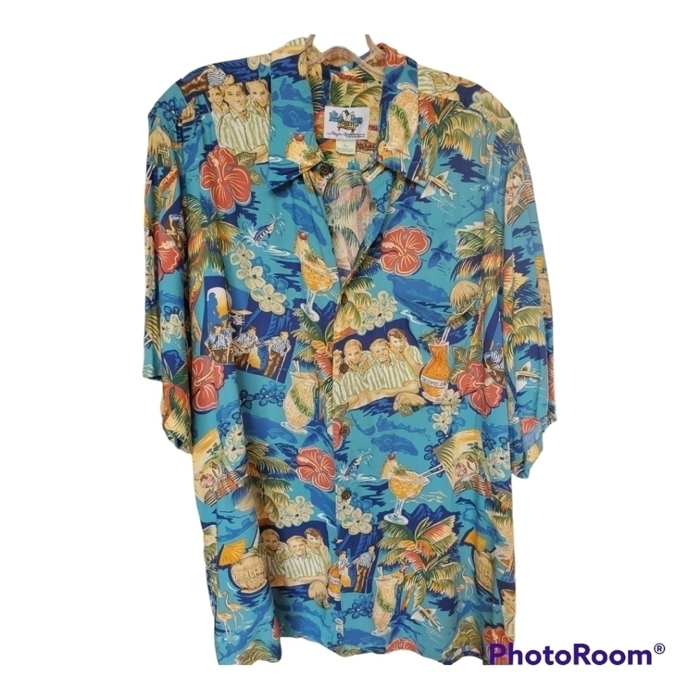 Reyn Spooner Vintsge The Beach Boys Mens Hawaiian Shirt Large